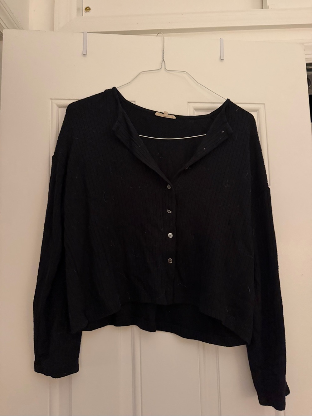 Madewell Women’s Black Button-Up Cardigan